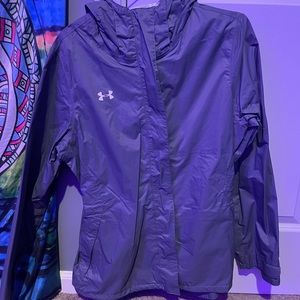 grey under armour jacket